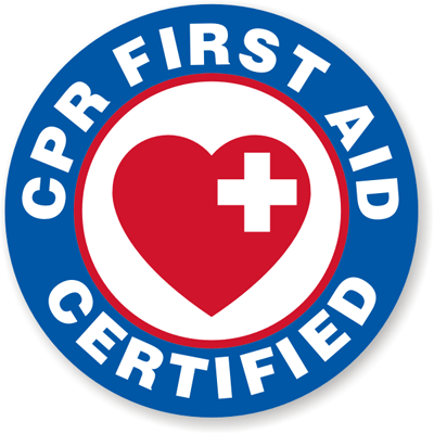 CPR First Aid Certified Sign HH 0371 gif (400×400) (With images