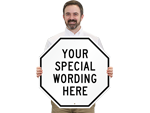 Custom Octogon Shaped Metal Signs