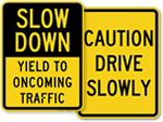 Slow Traffic Signs   All Signs