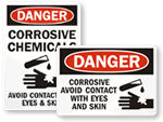 Avoid Contact With Eyes And Skin Signs