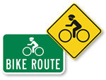 Bike Route Signs