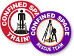 Confined Space Stickers
