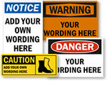Custom OSHA Signs