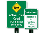 Custom Parking Lot Signs