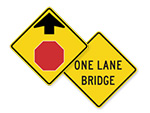 Diamond Road Signs