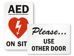 Do Not Enter Glass Door Signs