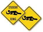 Funny Student Crossing Signs