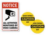 Glass Door Labels