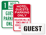 Guest Parking Signs
