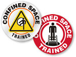 Confined Space Stickers