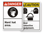 ANSI Hard Hat Signs
