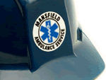 Star of Life Hard Hat Stickers