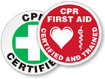 CPR Qualified Hard Hat Decals
