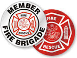Fire Rescue Helmet Label