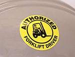 Forklift Certification Hard Hat Sticker