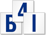 Large Die Cut Numbers & Letters   Blue