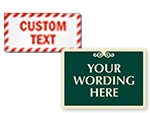 Mini Plastic and Aluminum Signs