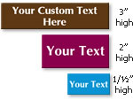 Mini Custom Engraved Signs