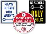 Fitness & Gym Signs