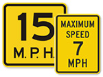 Speed Limit Signs by MPH