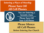 No Cell Phone Signs