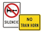 No Honking Signs