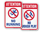 Portable pool rules sign