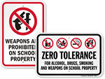 No Weapons Sign