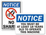 General Notice Labels