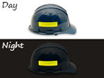 Reflective hard hat and helmet stickers