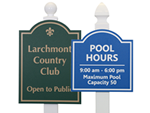 Decorative Routed Plastic Signs