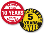Safety Award Hard Hat Labels