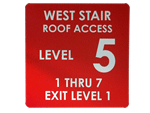 Roof Access Signs