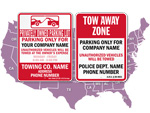 Tow Away Signs by State