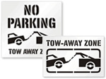 Tow Away Stencils