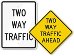 Two Way Left Turn Only