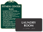 Utility & Maintenance Room Signs