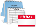 Visitor Log Books & Labels