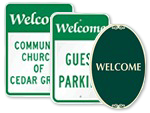 Welcome Parking Signs