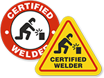 Welding Hard Hat Stickers