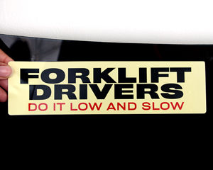 Safety bumper stickers