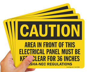 Caution Electrical Safety Sign