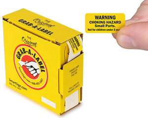 Choking Hazard Tag In A Box