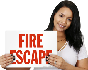 Fire Escape Sign