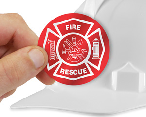 Fire rescue stickers