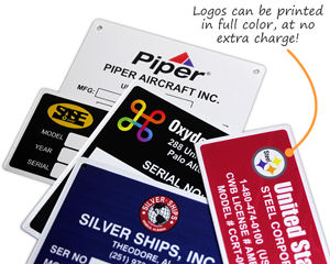 Free Printed Logo Metal Tags in Full Color