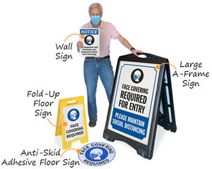 Face Masks Face Covering Required Signs