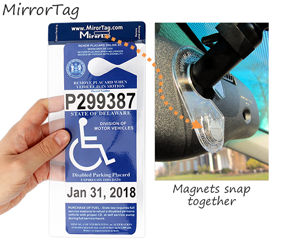 Handicap parking permit holder
