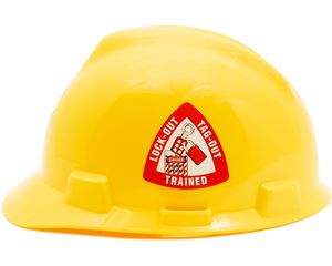 Lock Out Tag Out Trained - Hard Hat Labels