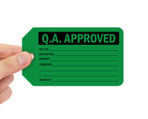 QA QC Approved Labels